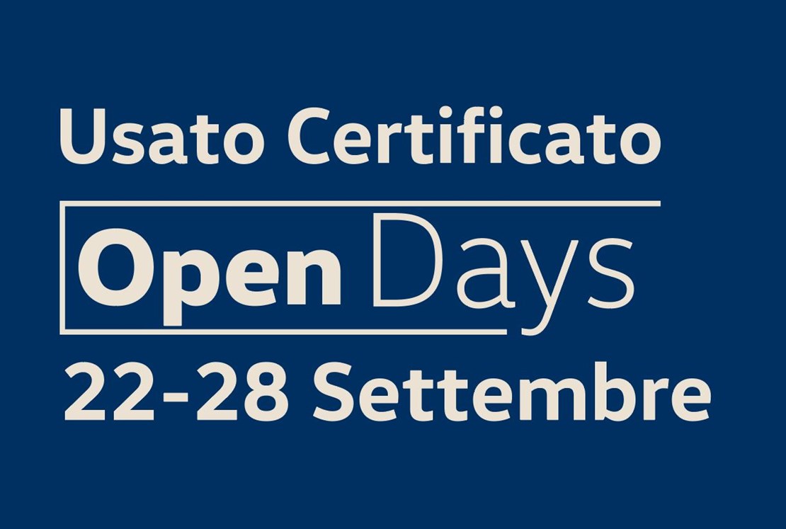 Open Days Usato certificato Volkswagen